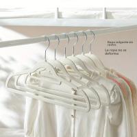 5-pcs Perchas De Ropa De Plush Para Uso Doméstico Antideslizantes Ultrafinas Uso Dual Seco Y Húmedo Sin Marcas - details 4