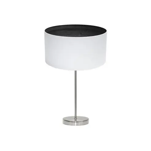 FABRILAMP Lámpara de Mesa Sobremesa Tatiana 1xe27 Niquel/blanco-madera Negra 63x30x30 Cm - Diseño Moderno - 1