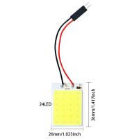 4 PCS Accesorios Para Interior De Coche Luz LED T10 18/24/48 SMD 4W 12V COB Panel De Luz Para Coche Luz De Maletero - details 9