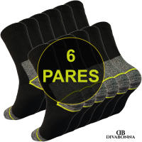 DEBEKOR 6 Pares Calcetines Trabajo Hombre – Calcetines Térmicos Hombre – Calcetines Hombre Invierno – Algodón Reforzados - details 4