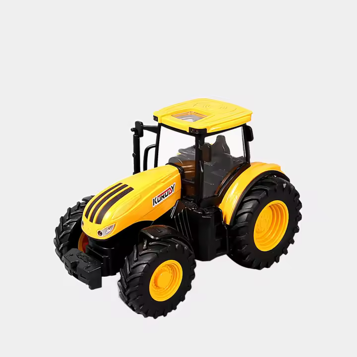 Modelo De Camión De Tractor Para Niños 1/24 Con Sonido Y Luz Vehículo De Ingeniería Con Ruedas Sliding Juguete De Granja Para Niños - 1