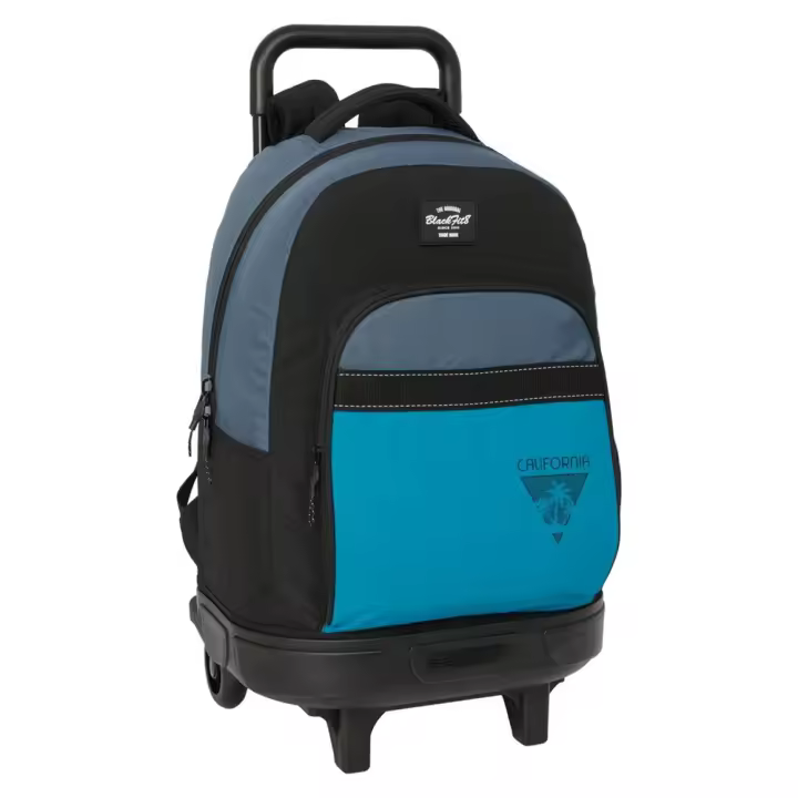 Mochila Grande con Ruedas Compact Ext.Rec. Blackfit8 "California" 33X45X22Cm (Safta 642346918) - 1