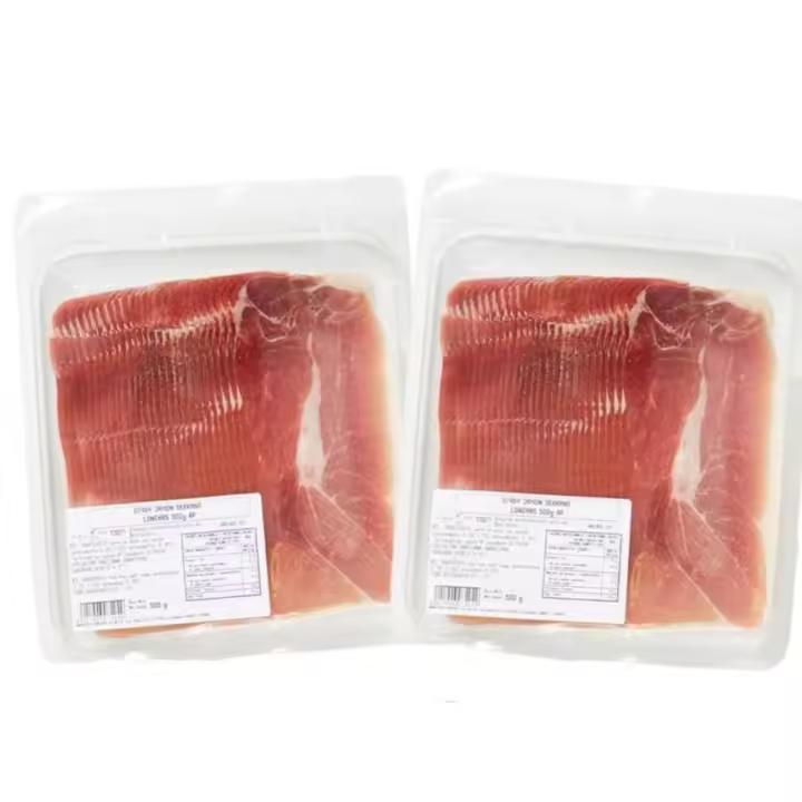 2 SOBRE DE JAMON SERRANO LONCHEADO LONCHA BUENO 450G 0.9 KILO TOTAL - 1