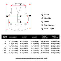 Chaleco Formal Para Hombre Negro Con Paisley Cuello Con Corbata Lazo Handkerchief Cufflinks Para Boda Prom Tuxedo Vestido De Noche - details 2