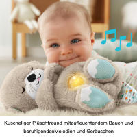 Oso De Peluche Musical Con Luz Y Sonido Para Bebés Otter Playmate Y Dormir Sensory Comfortable Regalos Para Recién Nacidos Unisex Tamaño 25-30cm - details 0