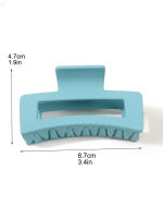 3 Pcs Clip De Pelo Grande Para Mujeres Y Niñas Clips De Cabello Fuerte Mate Cuadrado Para Pelo Grueso O Fino Protección Solar Accesorio De Moda - details 4