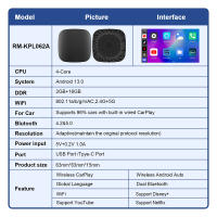 Adaptador De Carplay Inalámbrico Para Coche Android 13 AI Box Compatible Con Citroen C3 C5 C5X C5 AIRCROSS C3-XR C6 Para Netflix Y Youtube - details 13