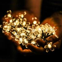 [30 LED] Luces Solares para Jardín, Cadena de luces con forma de abeja de piel, 5 Luces de Jardín impermeables para Exterior E interiores para Cercas, jardines, guirnaldas y Fiesas - details 0