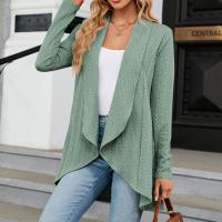 Chaqueta Abierta Delantera Para Mujer Casual De Manga Larga Ligera Tejida Suave Suéter Otoño Invierno Solido Estilo Calle - details 16