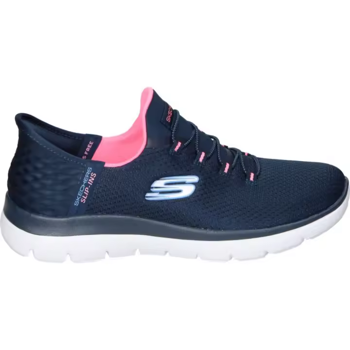 SKECHERS | Zapatillas Skechers Slip-ins Summits Diamond Dream para Mujer – Deportivas en Color Azul Marino con Detalles – Slip Ins – Sin Cierre – Fácil de Poner y Quitar sin Manos – Memory Foam – Modelo 150123-NVPK - 1
