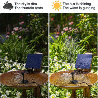 Bomba De Agua Solar Para Fuente Y Baño De Pájaros Con Varias Boquillas Bomba Solar Para Jardín Piscinas Y Paisajismo - details 2