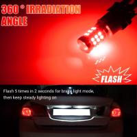 4PCS Lámpara De Freno Intermitente Roja LED 3157 Bombilla De Señal Trasera Y Estacionamiento Luz Trasera Vida Útil Alta Potencia - details 4