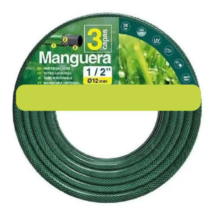 NAKLOE - Manguera  jardin - 10m -15m -20m - 30m - Manguera de riego - Mangueras (Ancho tubo 12 mm - 1/2") - 1