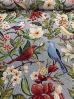 Tejidos Ortuño- Tela  Gobelino Pajaros, Tela para Tapizar Multicolor, Tela para Cojines, Cortinas, Sillas, Bolsos,1m x Ancho 2.80m - details 0