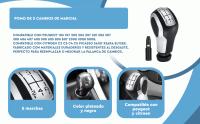 Banner - Pomo de 5 cambios marcha coche con perilla Compatible con Peugeot y Citroen