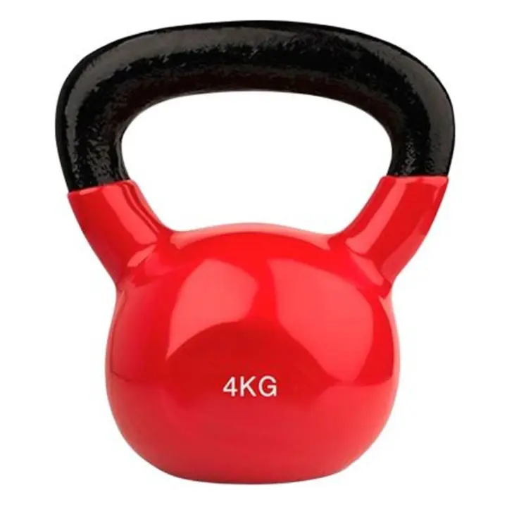 OZIO FITNESS Kettlebell Pesa Rusa con Recubrimiento de Vinilo 4kg Fitness Musculación - 1