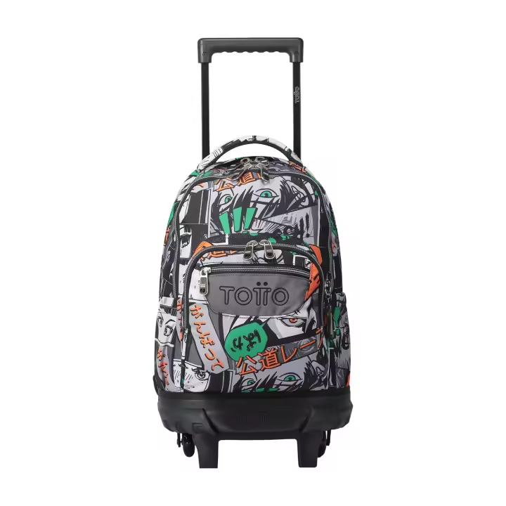 Totto Mochila escolar ruedas Resma -Dimensiones:29.5 x 42 x 16 cm-Material: Poliester - 1