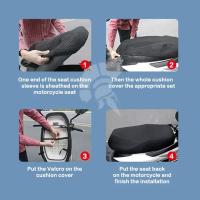 Cubierta De Asiento De Motocicleta Veraniega 3D Malla Transpirable Cubierta Antideslizante Para Scooter Almohadilla De Protección Red - details 3