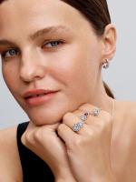 Pandora - Anillo de Corazones with Halo brilliant-Plata de Leyes - details 3