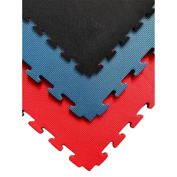 JARDIN202 - 1x1m| Esterilla Reversible Antideslizante | Suelo para gimnasios y Judo | Con Bordes - 1
