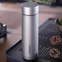 Botella De Agua LIXADA Ligera Y Aislada Pequeña Metal Termo Puro Ti Doble Capa Con Filtro De Té Para Actividades Al Aire Libre - details 8