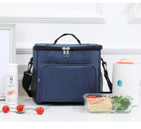 Bolsa De Almuerzo Grande De Tela Oxford Reforzada Portátil Con Aislamiento Para Picnic Al Aire Libre Estudiante Bolsa De Comida - details 14