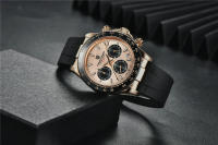 Reloj De Cuarzo PAGANI DESIGN Para Hombre Reloj De Pulsera Deportivo De Lujo Automático Con Fecha Impermeable Y Cronógrafo Dorado - details 7