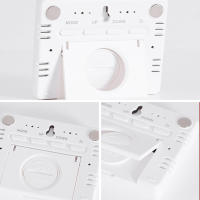 Medidor De Temperatura Y Humedad Multifunción Con Diseño Magnético Pantalla Grande Reloj Alarmas Electrónicos Termómetro Digital - details 12