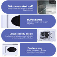 Esterilizador Toallas 23L 200W - UV/Ozono y Calefacción para Hoteles, Salones, Spas (Cabina Profesional de Desinfección) - details 7