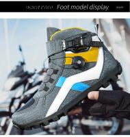Botas De Motocicleta Ultrafinas Transpirables Antideslizantes Para Ciclismo Y Turismo Con Protección De Tornillo Material De Cuero Y Spandex - details 9