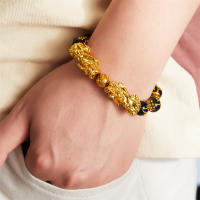 Pulsera De Hombre Volcánico De Piedra Volcánica Pulverizada Con Cruz Corona Negra Hematita Perla Pulsera De Buda Tíbetano Cadena De Muñeca Joyería De Moda Vintage - details 1