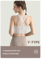 Sudadera De Yoga Para Mujer Verano Nueva Chaleco Deportivo Antigolpes Transpirable Rápido Secado Top Corto Cross Back Fitness - details 3