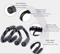 [ SET 2]  Barras de flexión de atletismo con núcleo de hierro, soportes de flexión de acero resistentes adecuados para cualquier programa de entrenamiento de flexión - details 1