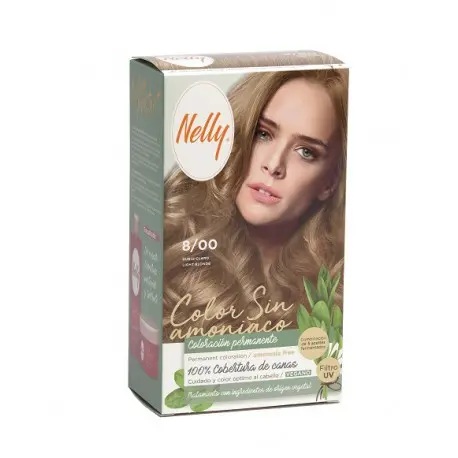 NELLY COLOR SIN AMONIACO 8/00 RUBIO CLARO - 1