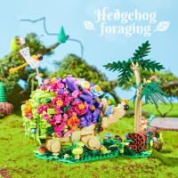 Juego De Construcción Creativo 2024 Con Plantas Y Erizos Bloques De Construcción DIY MOC Modelo Animal Para Niños Juguete De Puzzle De Artesanía Para Festivales - details 3