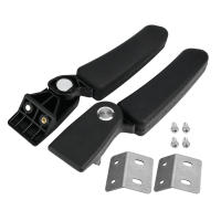 Kit De Asiento Trasero Y Estuche Plegable Para Motocicleta Para Yamaha Con Apoyabrazos ABS Plástico Resistente Color Negro - details 1