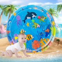 Alfombra De Juego Sensorial De Agua Para Gatos Y Perros Inflable Con Tema De Mar Oceano Juguete Sensorial Para Mascotas - details 5