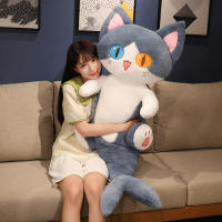 Muñeco De Peluche De Gato Con Ojos Grandes Y Diseño De Ballena Creativa Suave Y Cartoon Juguete Para Niños Regalo De Navidad - details 2