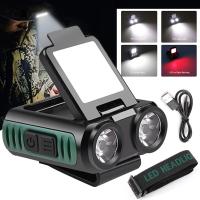 Linterna Frontal LED Recargable Tipo C Con Batería Integrada Para Pesca Y Camping Sensor De Movimiento Luz Blanco Y Roja 500lm Y 200lm - details 0