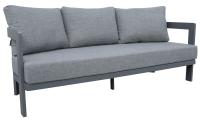 Conjunto de Terraza de Aluminio Gris | Mesa  duradera con Tablero de Piedra Sincronizada |Ideal para 5 Personas - details 4