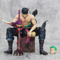 Figura De Anime Roronoa Zoro Sentado 15cm Modelo Ornamento De Escritorio Para Coleccionistas Jóvenes Hombres Decoración De Juguetes - details 2