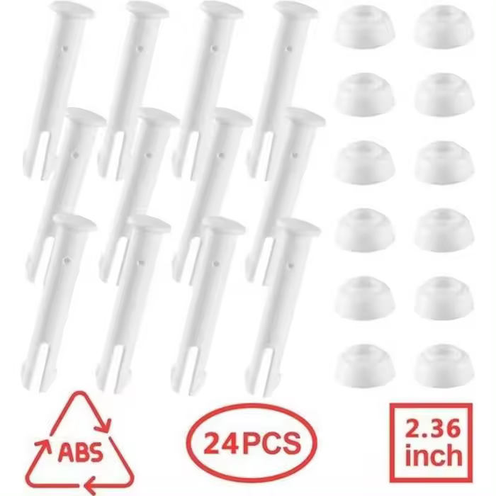 24 pasadores de plástico para juntas de piscina de 6 cm para Intex de 10 a 12 pies con juntas de goma para las series 28270-28273 - 1
