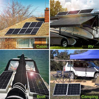 Panel Solar De 1000W 12V Con Controlador 10A-100A Kit De Placa Solar Para Teléfono RV Coche Caravana Camping Externo Batería Material De Silicio Polícrata - details 17