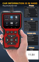 Detector De Fallas De Coche V519 Obd2 Escáner Herramienta De Diagnóstico Del Sistema Del Motor Lectura De Códigos - details 1