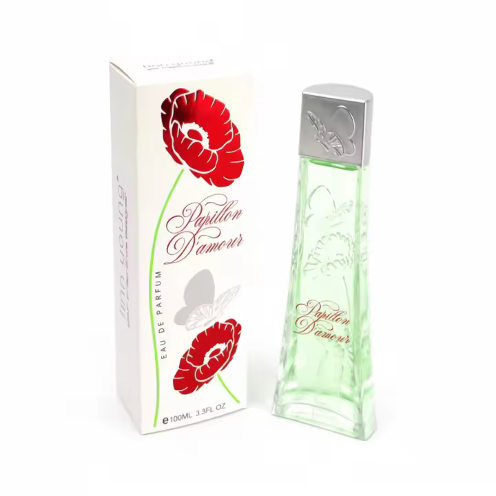 Perfume femenino Papillon D’Amour Eau de Parfum, fragancia fresca y delicada con un estilo romántico y femenino, ideal para el uso diario o momentos especiales. Presentado en frasco original con estuche. 🚚 Envíos a España 24/48 horas. - 1