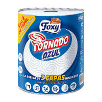 FOXY TORNADO PAPEL MULTIUSOS GRAN ABSORCION  3 CAPAS ROLLO 1KG - details 0
