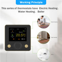 Termostato Inteligente Tuya Para Piso Eléctrico Calentamiento De Agua Y Boilero Gas Controlador De Temperatura Underfloor Compatible Con Alexa Y Google Assistant - details 6