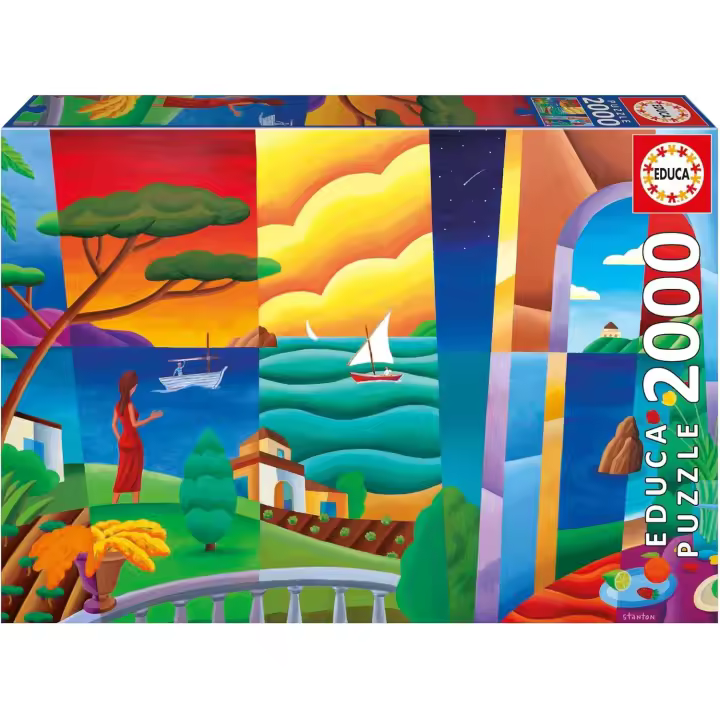 Educa Puzzle 2000 Penelope Espera ,Incluye Pegamento Fix Puzzle. Medidas: 96 x 68 cm. Educa 20268 - 1