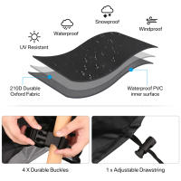 Funda impermeable para tumbona de jardín, cubierta protectora para tumbona, Patio, silla de salón, reclinable, muebles al aire libre - details 3