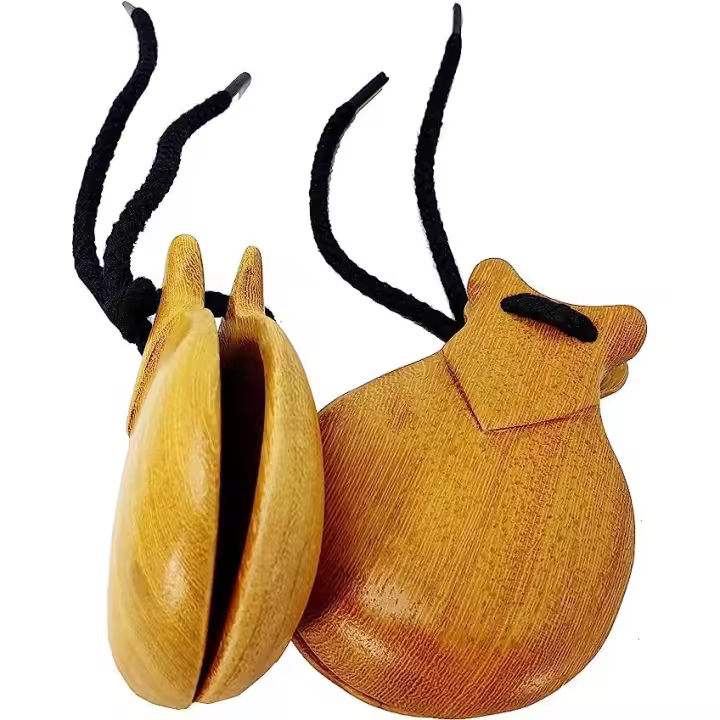 JM Forest JALE 104-4 Castañuelas de Madera Natural Pulida  perfectas para bailes flamencos - 1